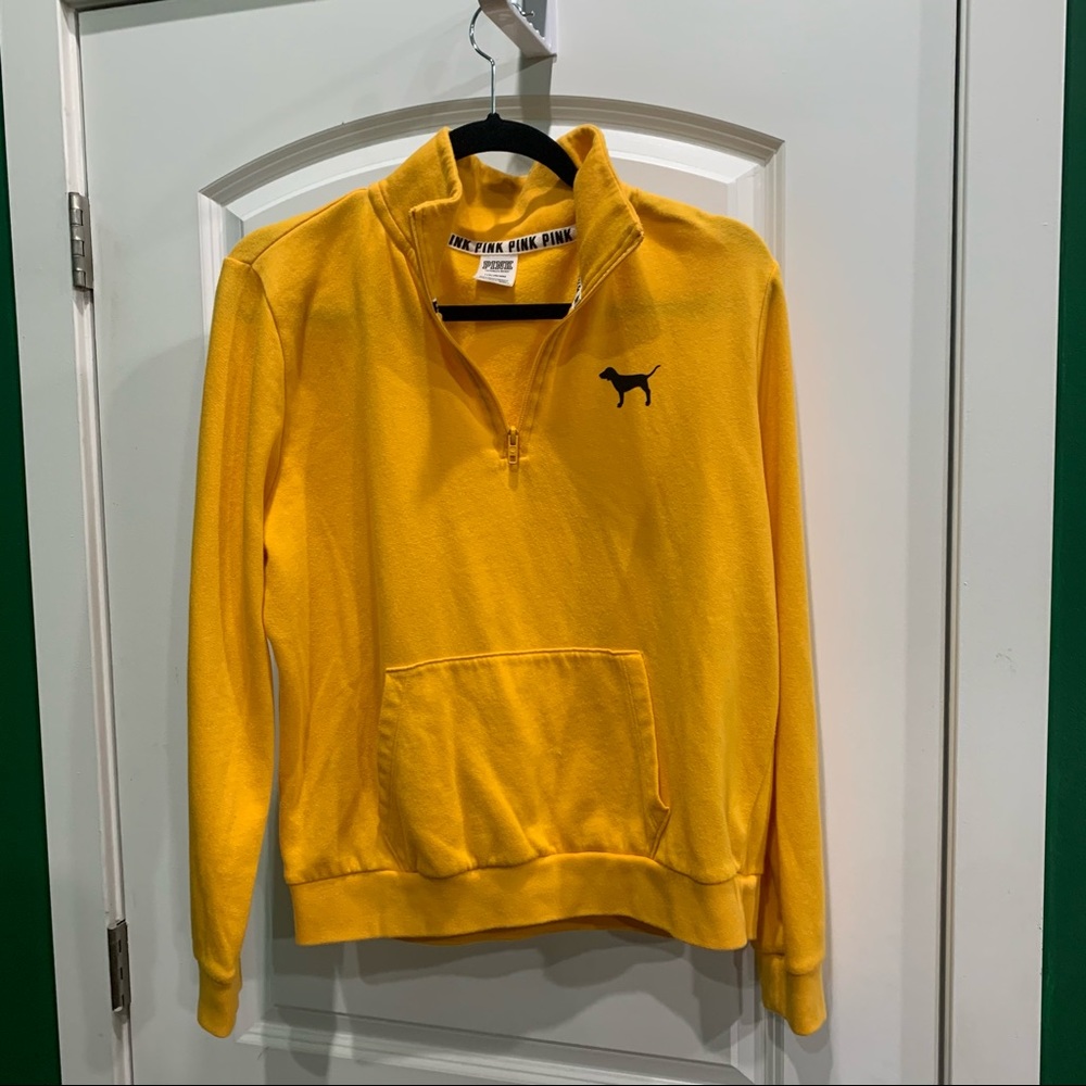 pink Quarter zip